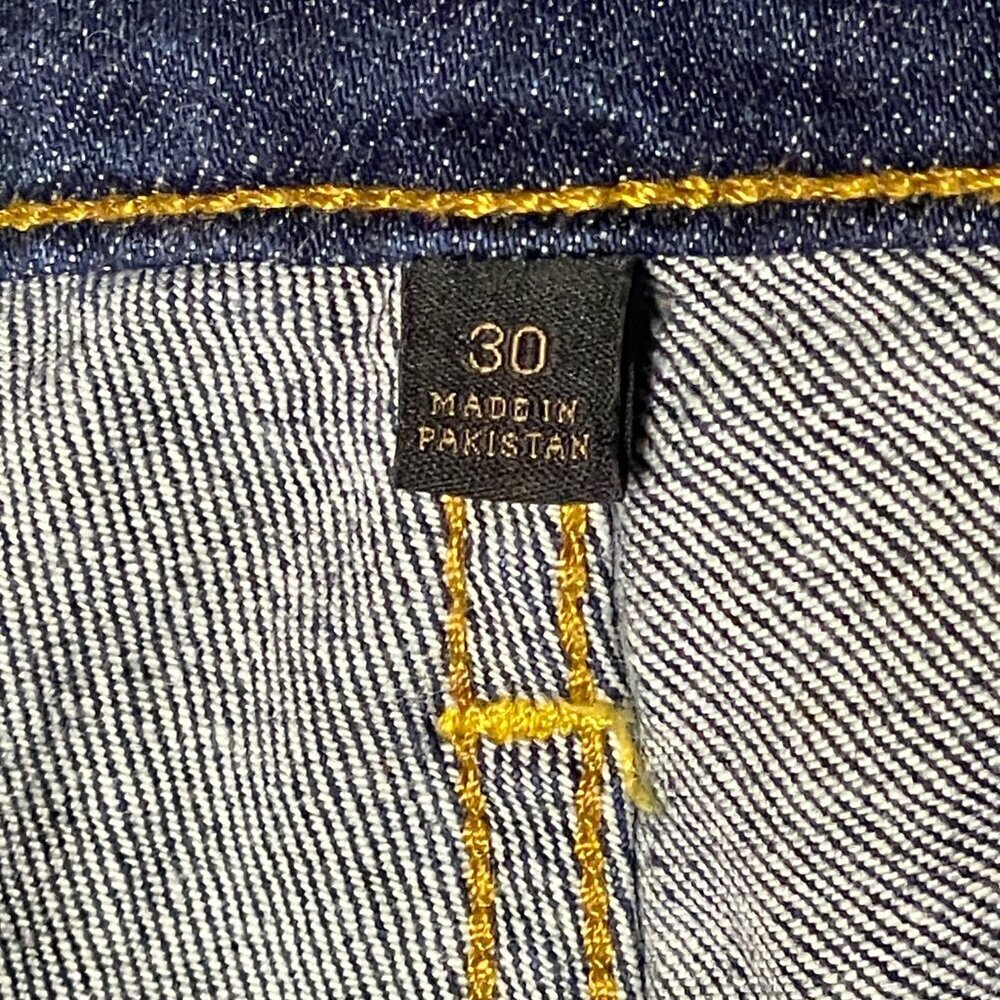Frye Blue Straight Leg Jeans Size 30 Classic Bue Denim - Picture 6 of 12